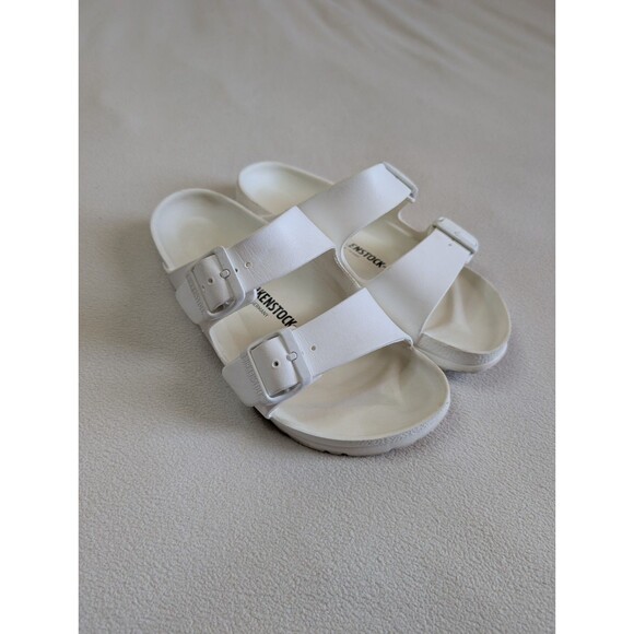 Birkenstock Arizona Essentials EVA Slide Antique White Women's Size 37 US 6.5 - Picture 1 of 8